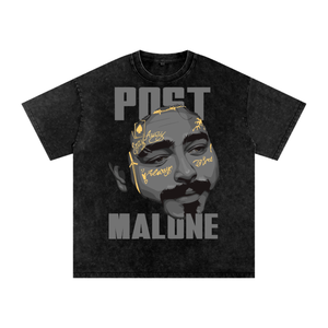Post Malone Acid Wash Oversize T-Shirt