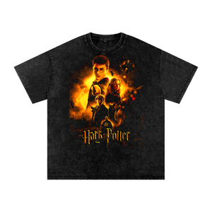 Harry Potter Acid Wash Oversize T-Shirt