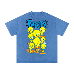 Tweety Acid Wash Oversize T-Shirt