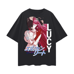 Lucy Elfen Lied Oversize Deep Drop Shoulder Tee
