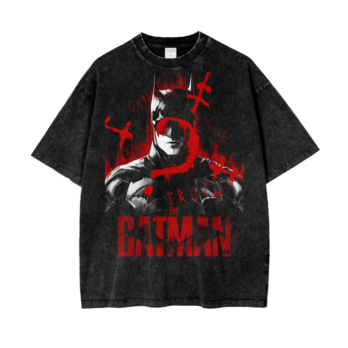 Batman Oversize Snow Washed T-Shirt ODMPOD