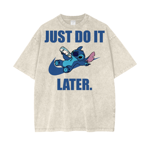 Stitch Acid Wash Oversize T-Shirt -
