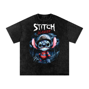Stitch Acid Wash Oversize T-Shirt