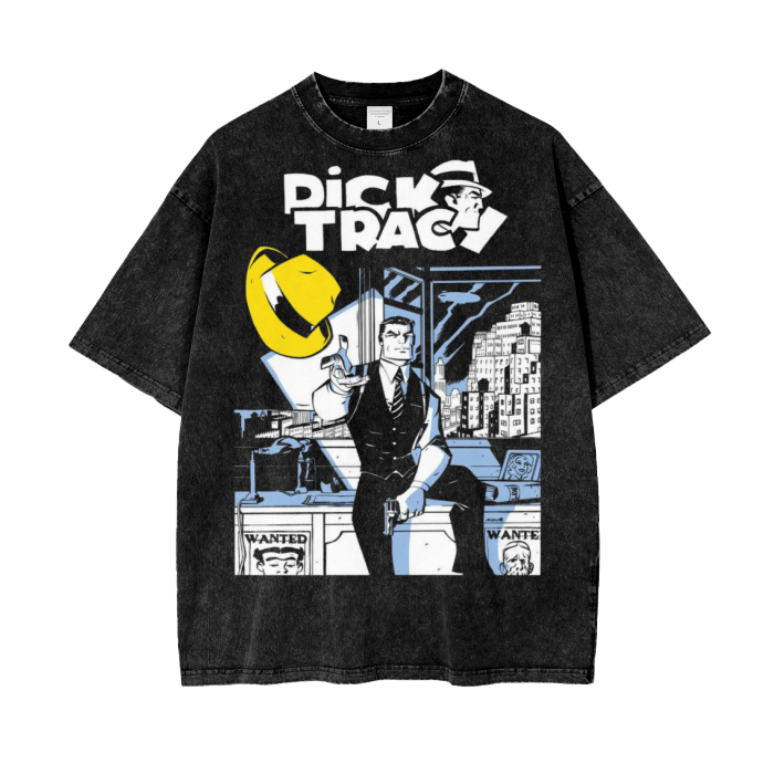 Dick Tracey Acid Wash Oversize T-Shirt -