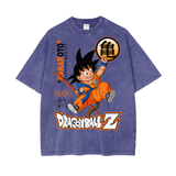 Goku Dragonball Oversize Snow Washed T-Shirt ODMPOD