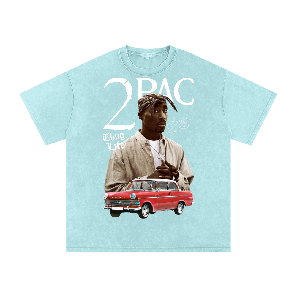 Tupac Shakur Acid Wash Oversize T-Shirt