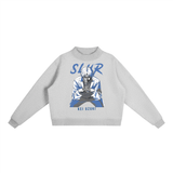 Slur Sakamoto Days Essential Fleece Mid-Neck Crew Sweatshirt