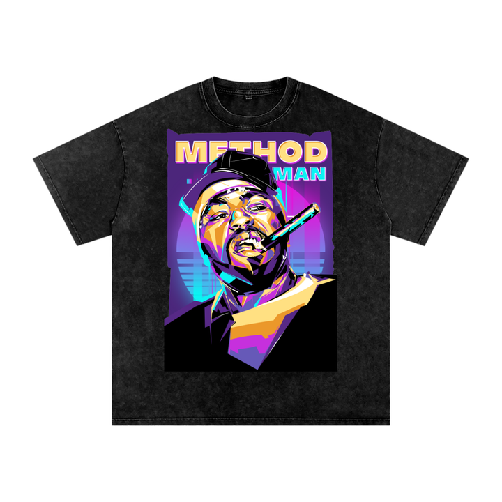 Method Man Acid Wash Oversize T-Shirt