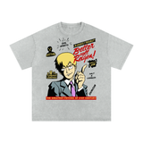 Reigen mob psycho 100 Acid Wash Oversize T-Shirt