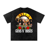 Guns N Roses Acid Wash Oversize T-Shirt