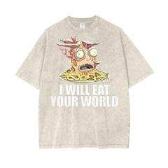 Rick and Morty Acid Wash Oversize T-Shirt