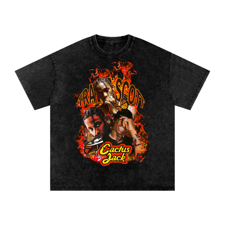 Travis Scott Acid Wash Oversize T-Shirt