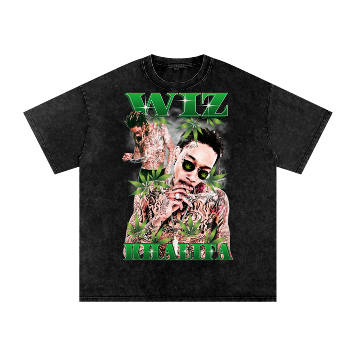 Wiz Khalifa Acid Wash Oversize T-Shirt