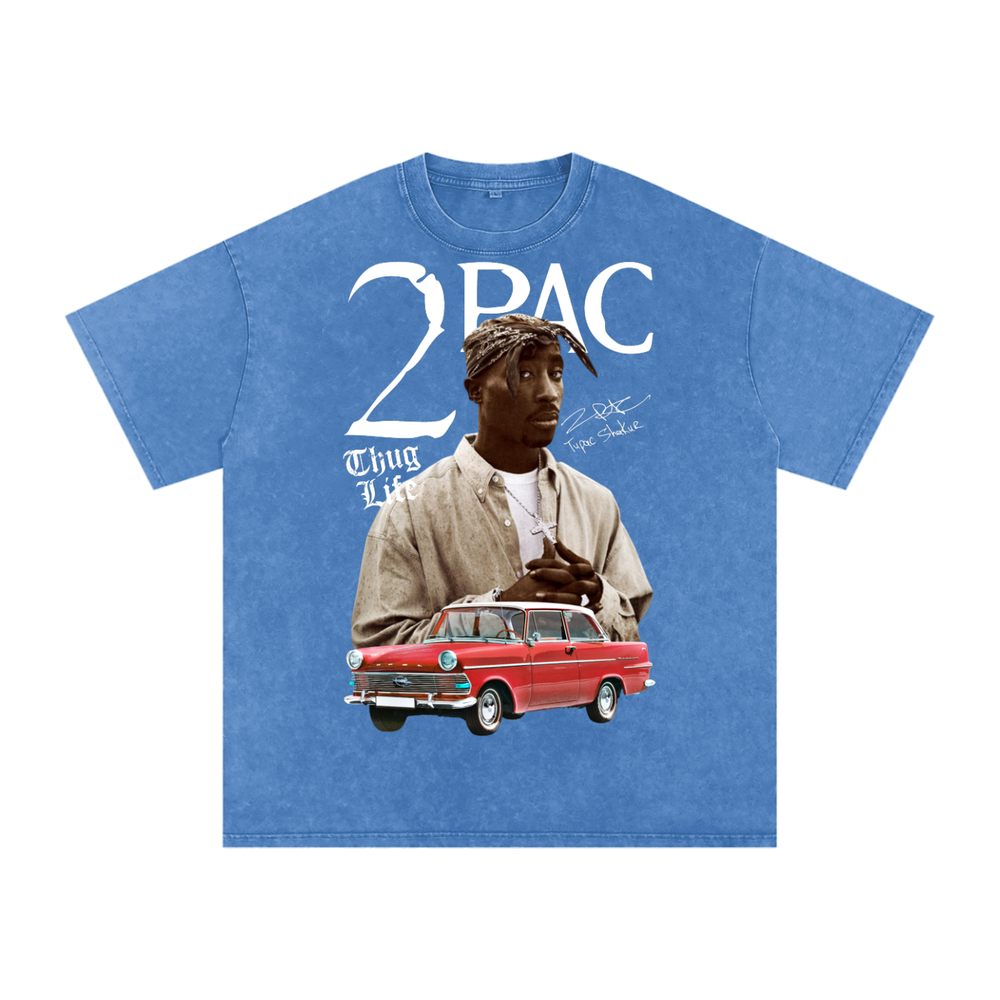 Tupac Shakur Acid Wash Oversize T-Shirt