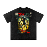 Dog Soldiers Acid Wash Oversize T-Shirt