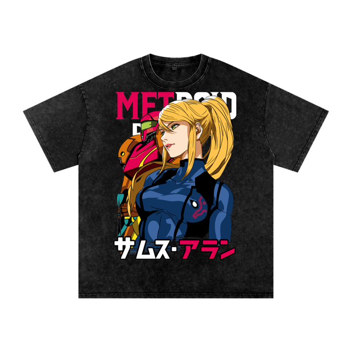 Samus Acid Wash Oversize T-Shirt