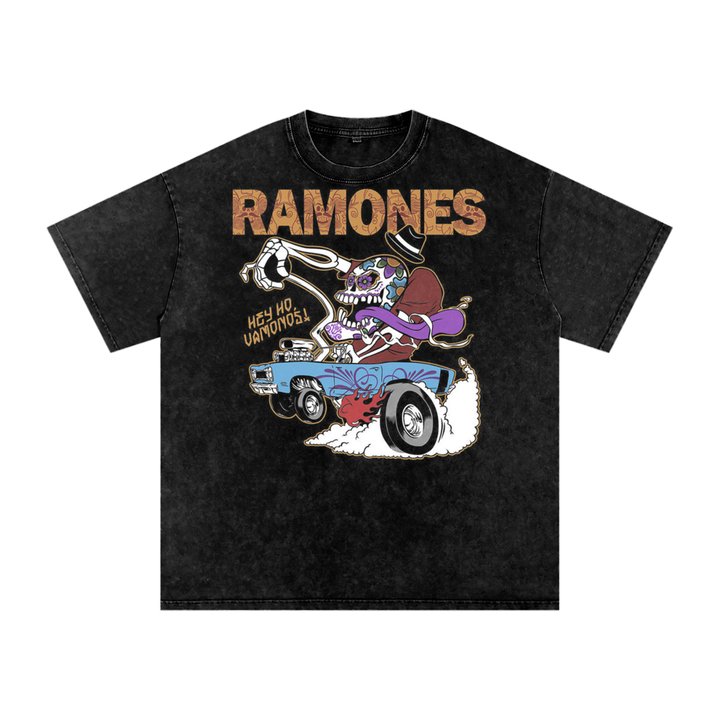 Ramones Acid Wash Oversize T-Shirt