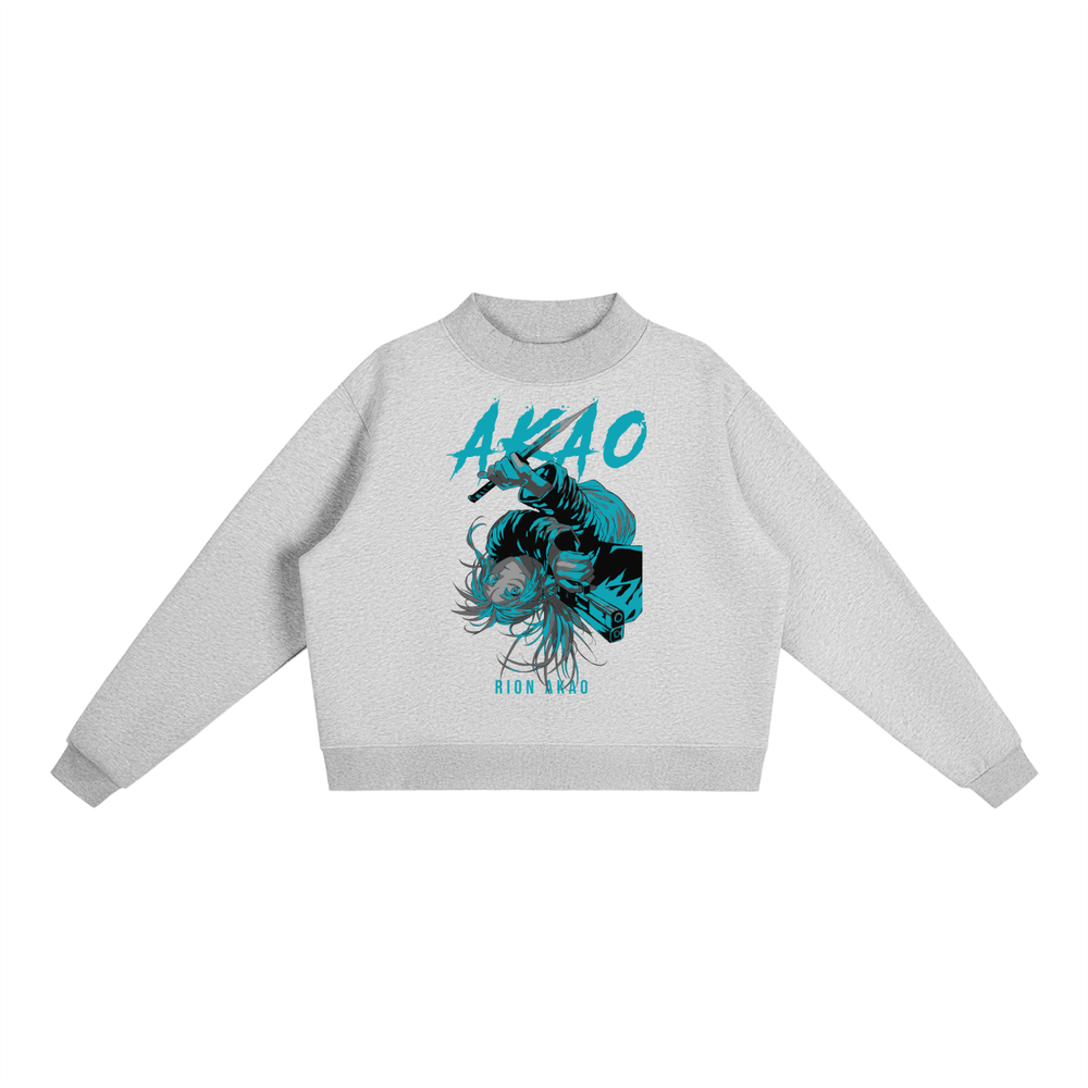 Akao Sakamoto Days Essential Fleece Mid-Neck Crew Sweatshirt