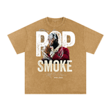 Pop Smoke Acid Wash Oversize T-Shirt