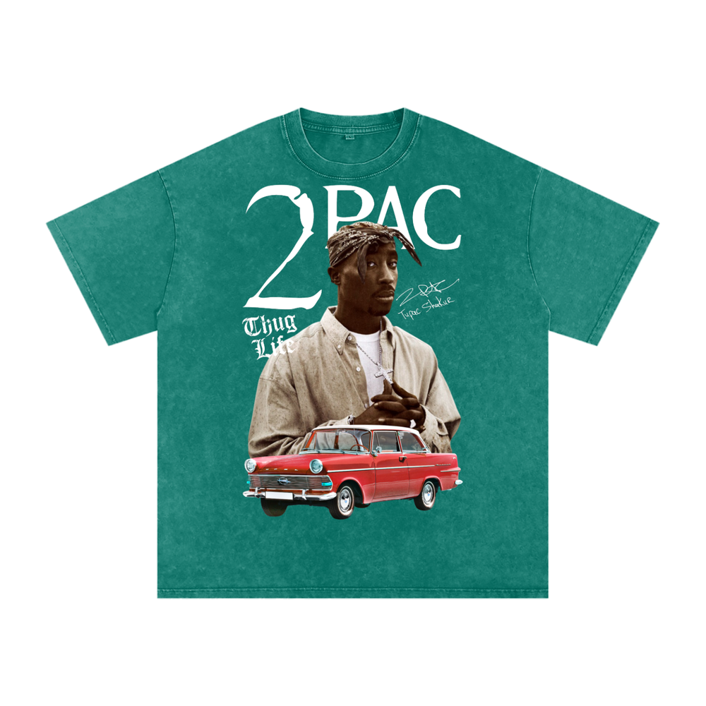 Tupac Shakur Acid Wash Oversize T-Shirt