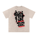 Run DMC Acid Wash Oversize T-Shirt