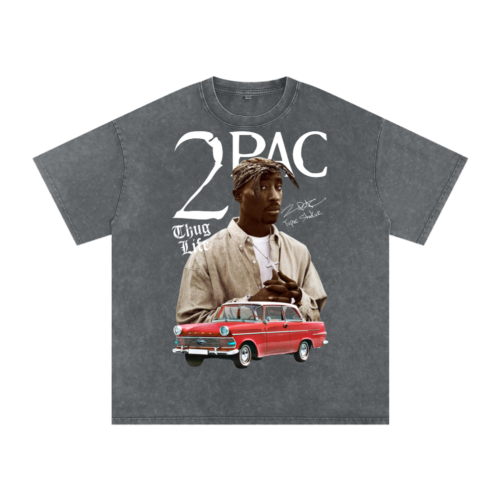 Tupac Shakur Acid Wash Oversize T-Shirt