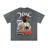 Tupac Shakur Acid Wash Oversize T-Shirt