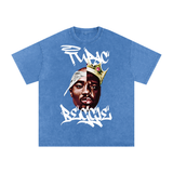 Tupac x Biggie Acid Wash Oversize T-Shirt