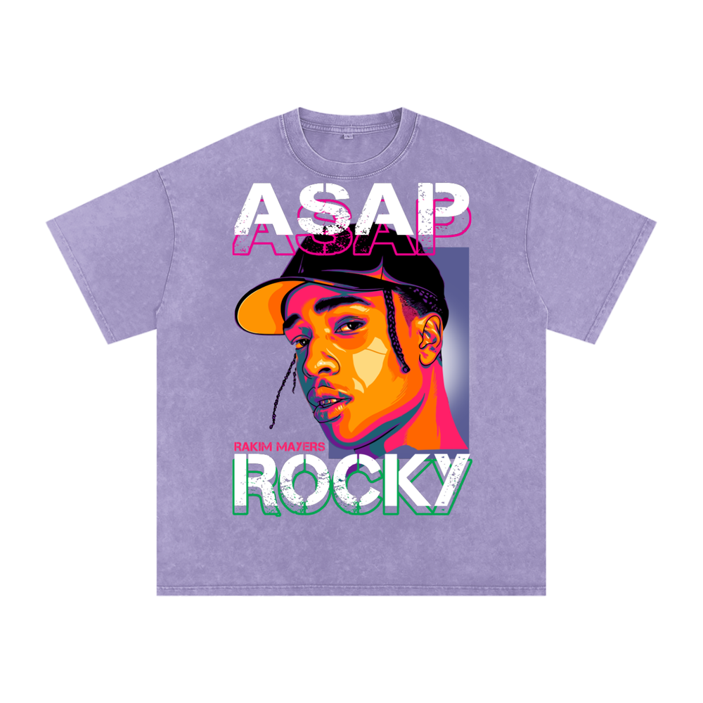 Asap Rocky Acid Wash Oversize T-Shirt