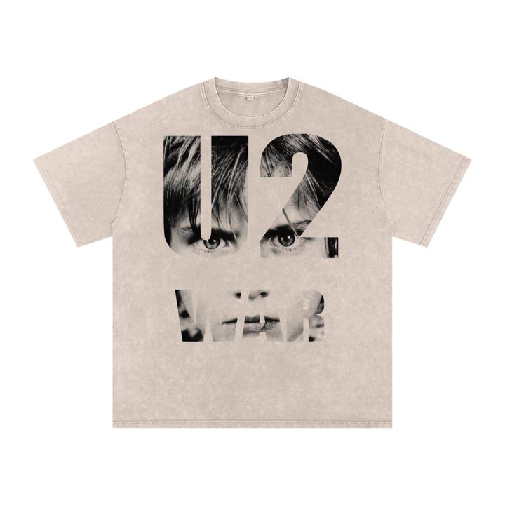 U2 Acid Wash Oversize T-Shirt