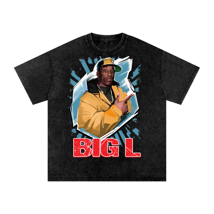 Big L Acid Wash Oversize T-Shirt