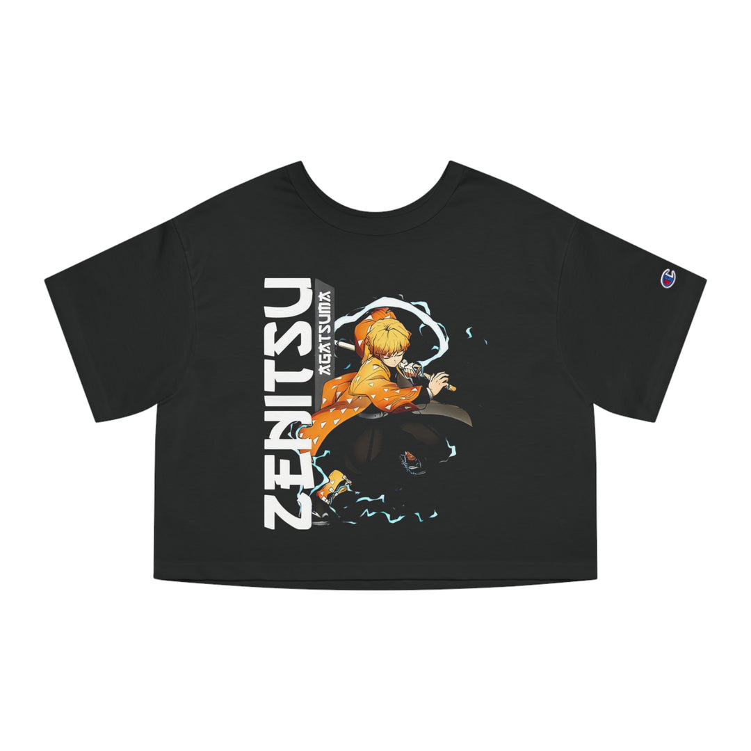 Zenitsu Champion Women's Heritage Cropped T-Shirt - Premium T-Shirt from - Just $40! Shop now at IGZ Clothing 