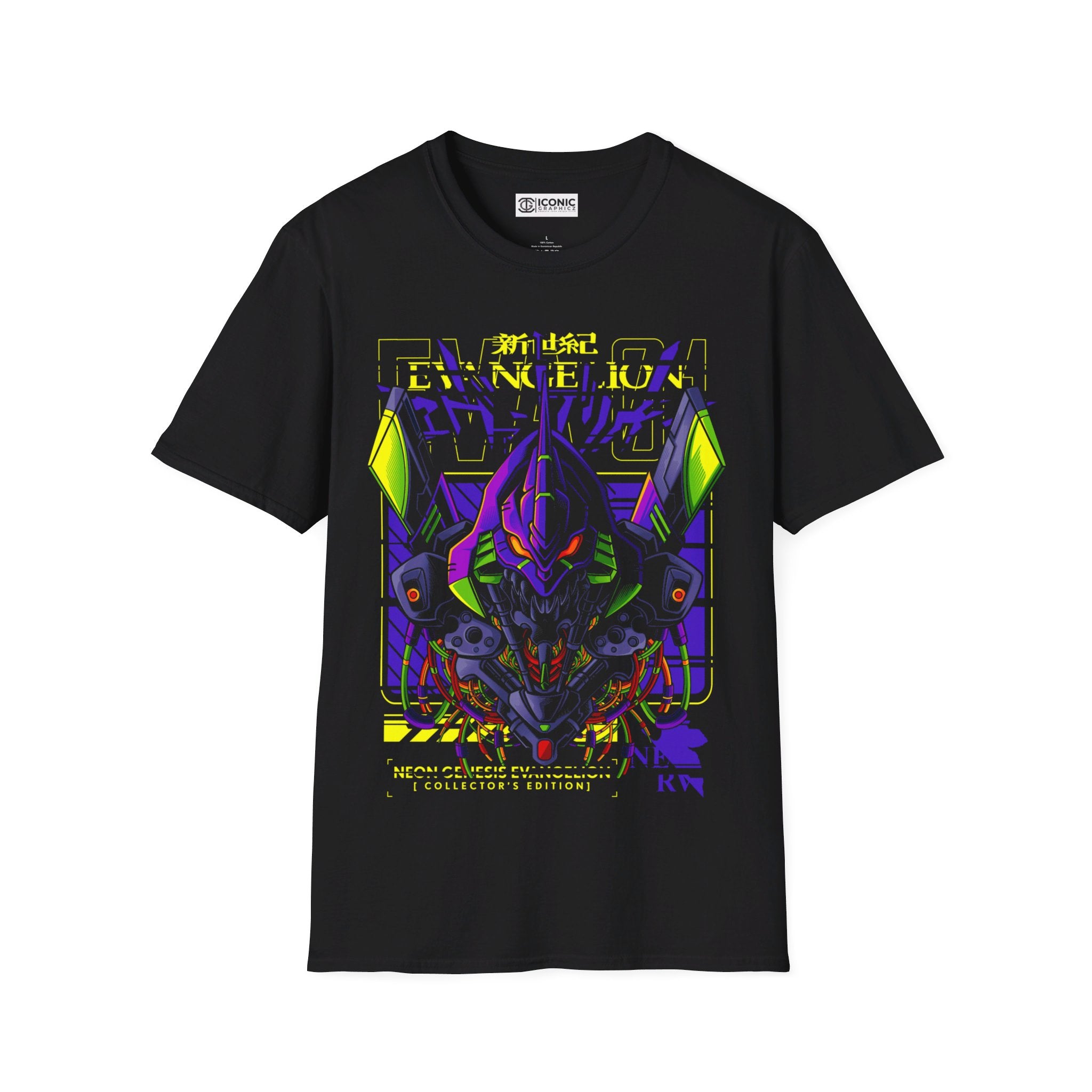 Evangelion unit 01 Unisex Softstyle T-Shirt - IGZ Clothing 