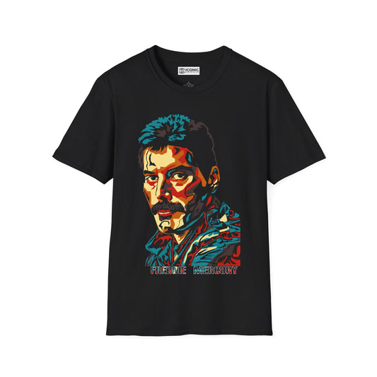 Freddie Mercury Unisex Softstyle T-Shirt - IGZ Clothing 