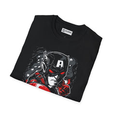 Captain America Unisex Softstyle T-Shirt - IGZ Clothing 