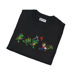 TMNT and Mario Unisex Softstyle T-Shirt - IGZ Clothing 