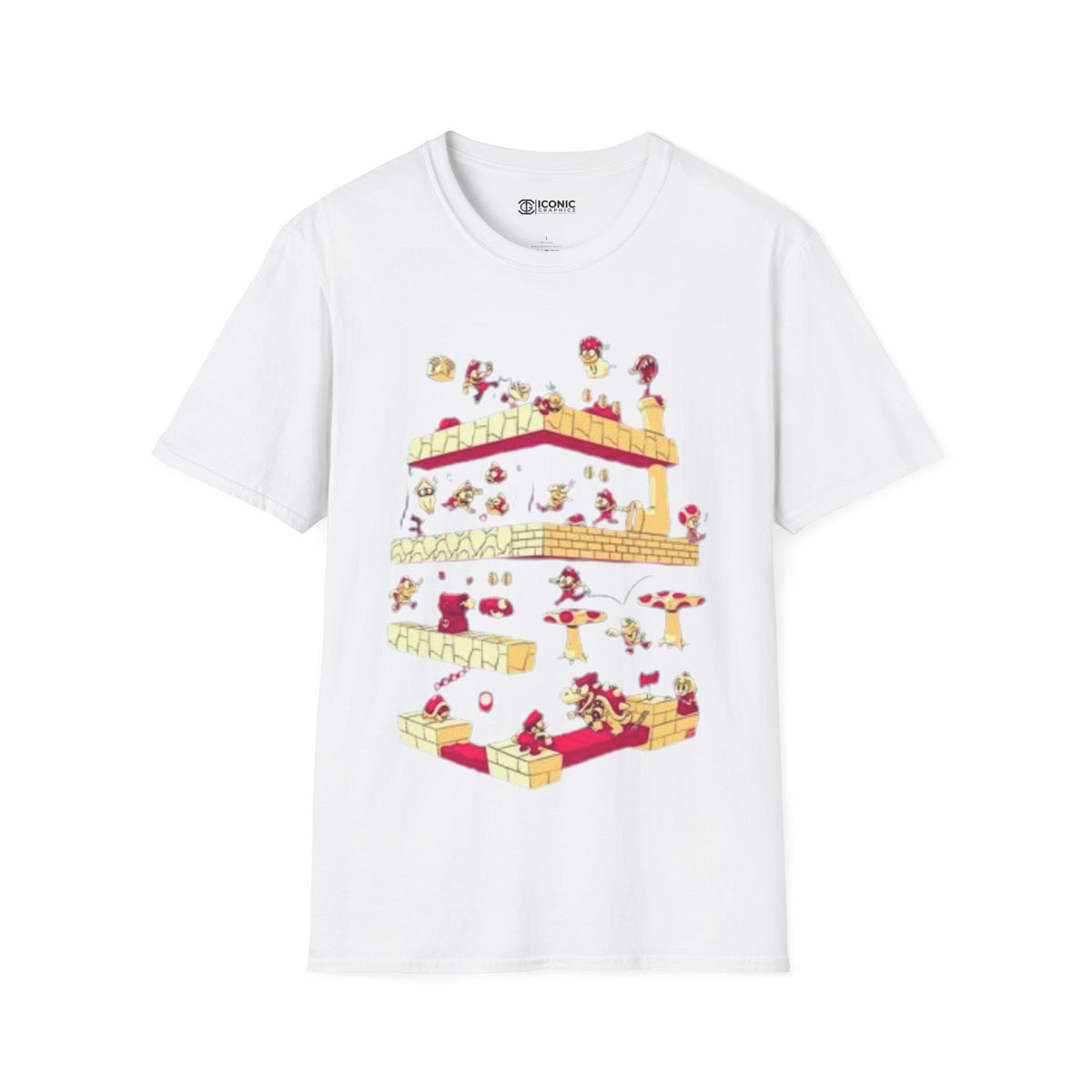 Mario Unisex Softstyle T-Shirt - IGZ Clothing 