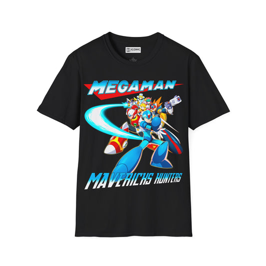 Megaman Maverick Hunters Unisex Softstyle T-Shirt - IGZ Clothing 