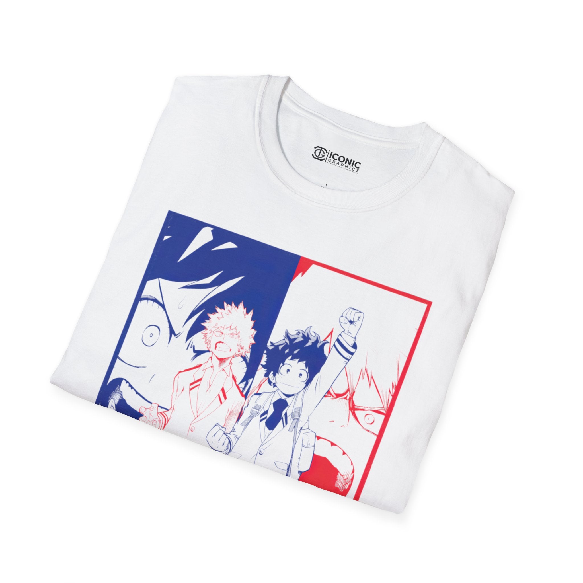 Deku & Bakugo Unisex Softstyle T-Shirt - IGZ Clothing 