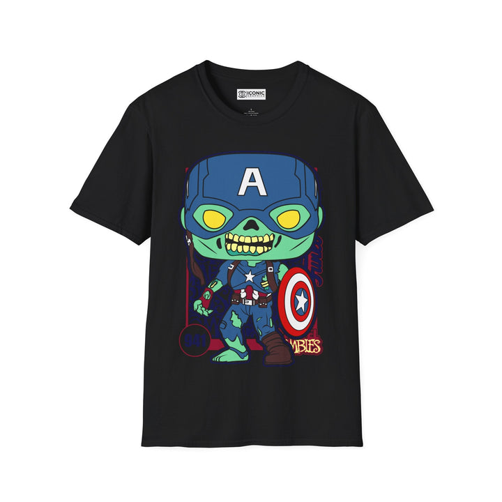 Captain America Marvel Zombies T-Shirt Printify