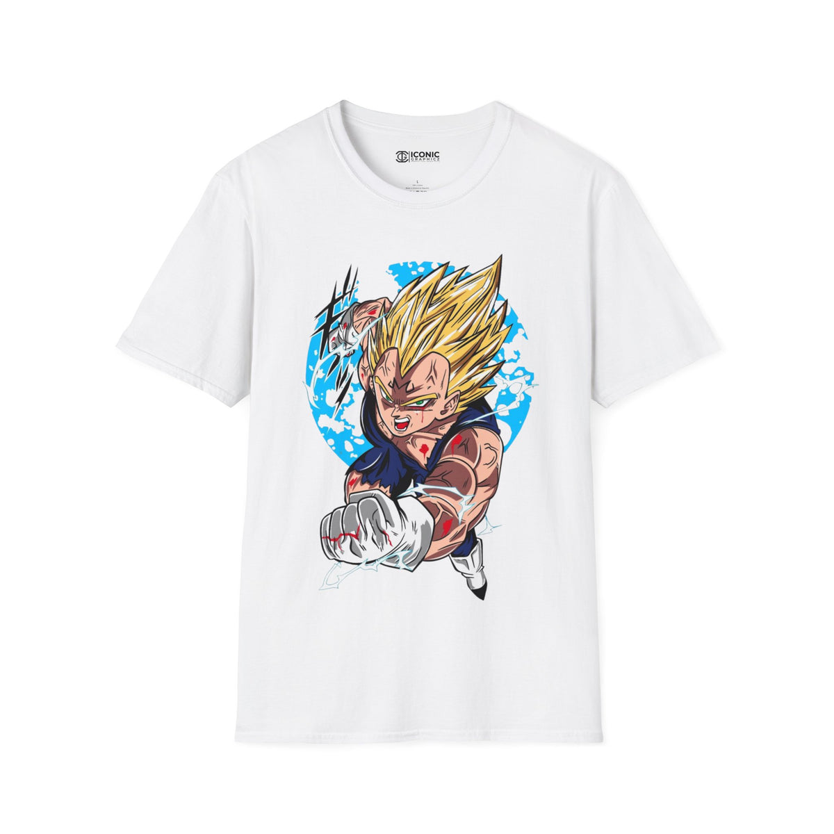 Vegeta Unisex Softstyle T-Shirt - IGZ Clothing 