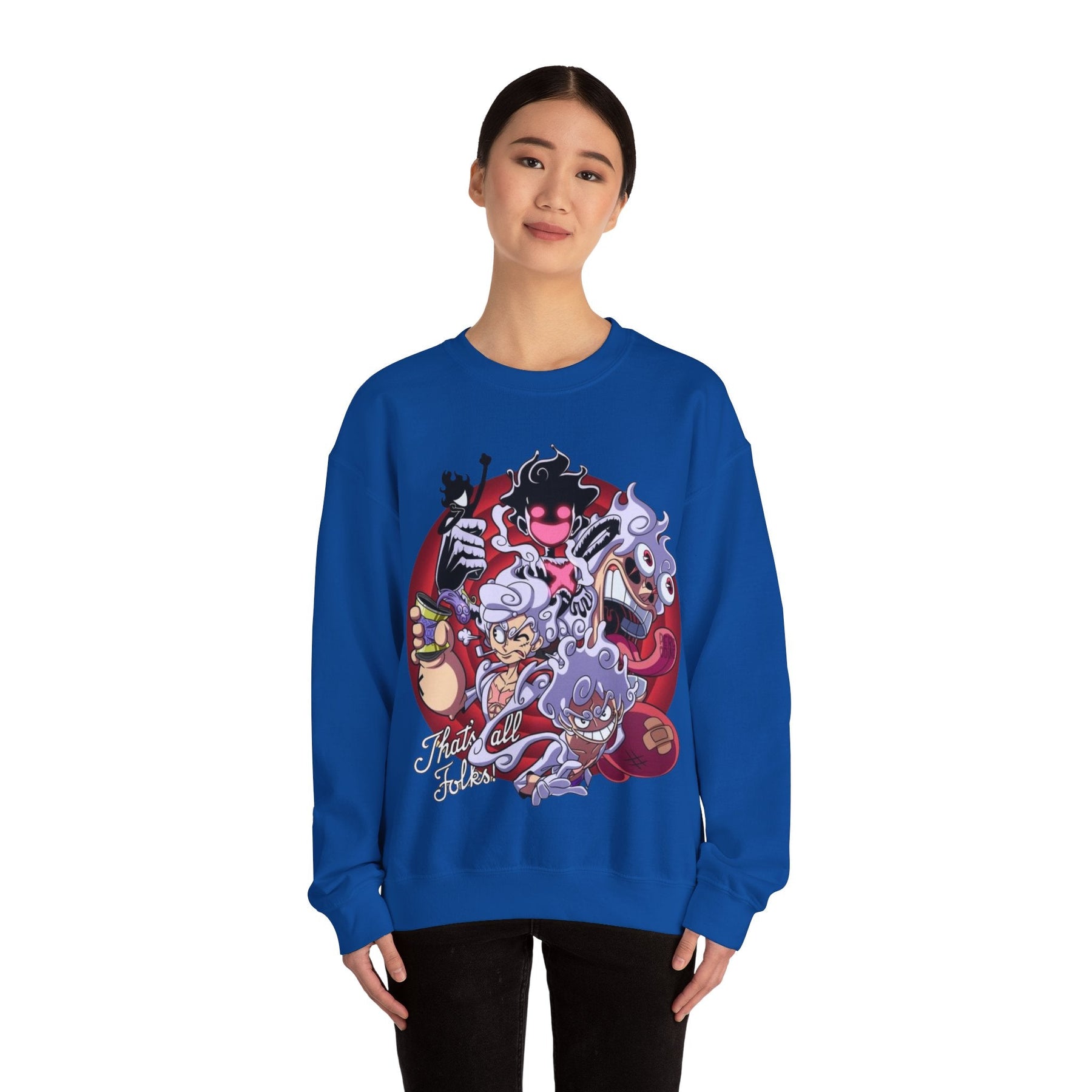 Sun God Luffy Unisex Heavy Blend™ Crewneck Sweatshirt Printify
