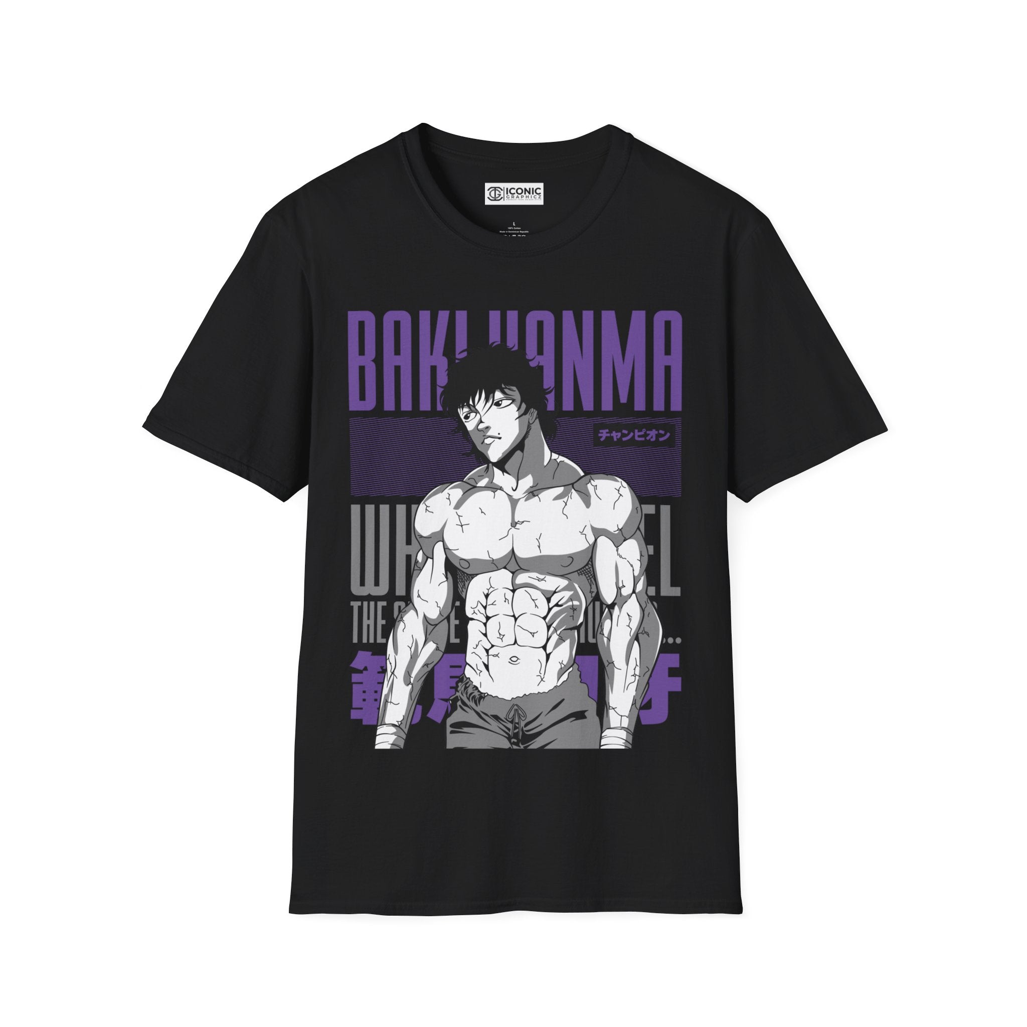 Hanma Baki Unisex Softstyle T-Shirt - IGZ Clothing 