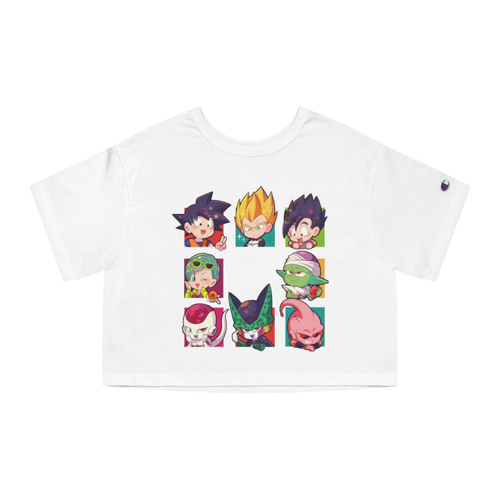 Dragonball Characters Champion Women's Heritage Cropped T-Shirt Printify