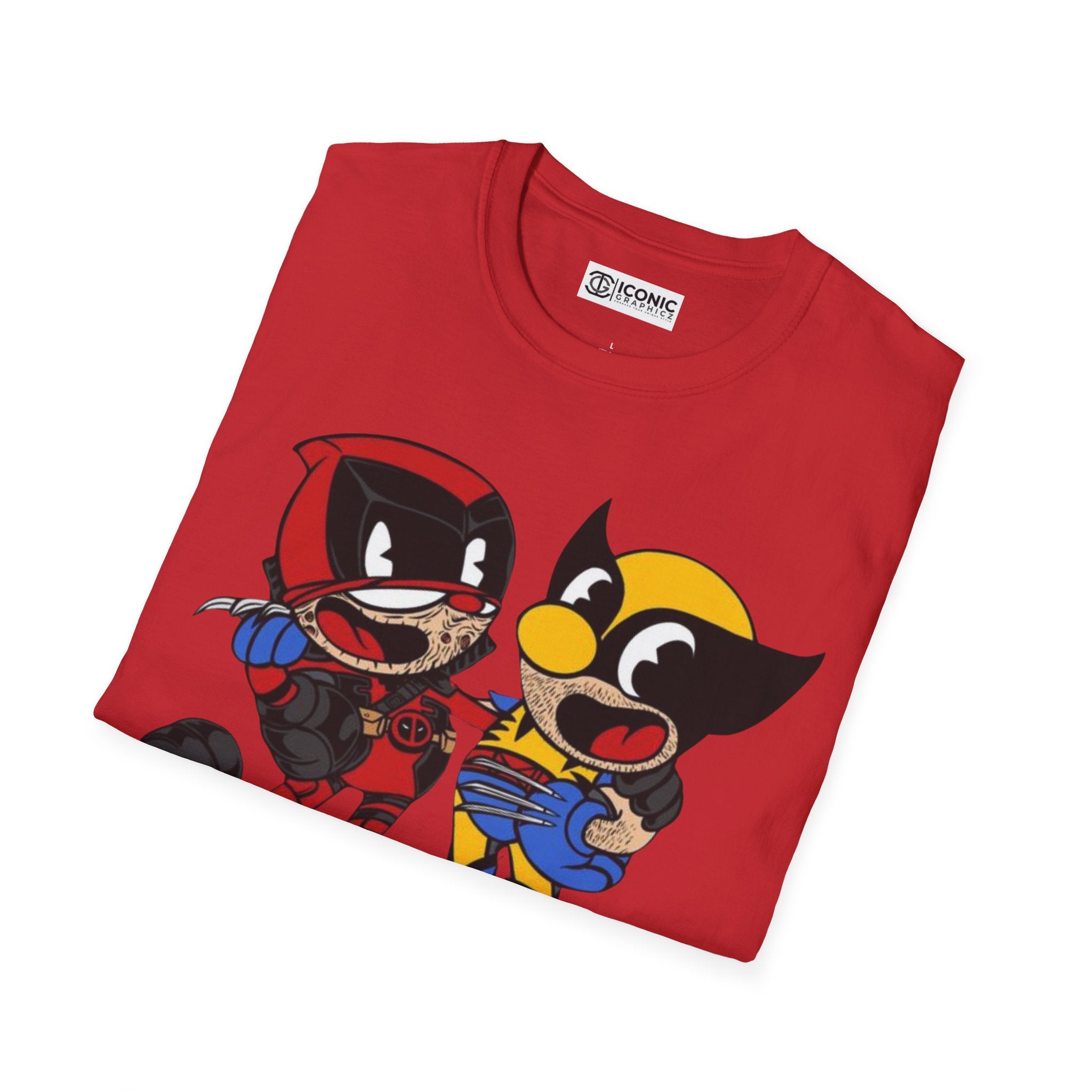 Deadpool and Wolverine Unisex Softstyle T-Shirt