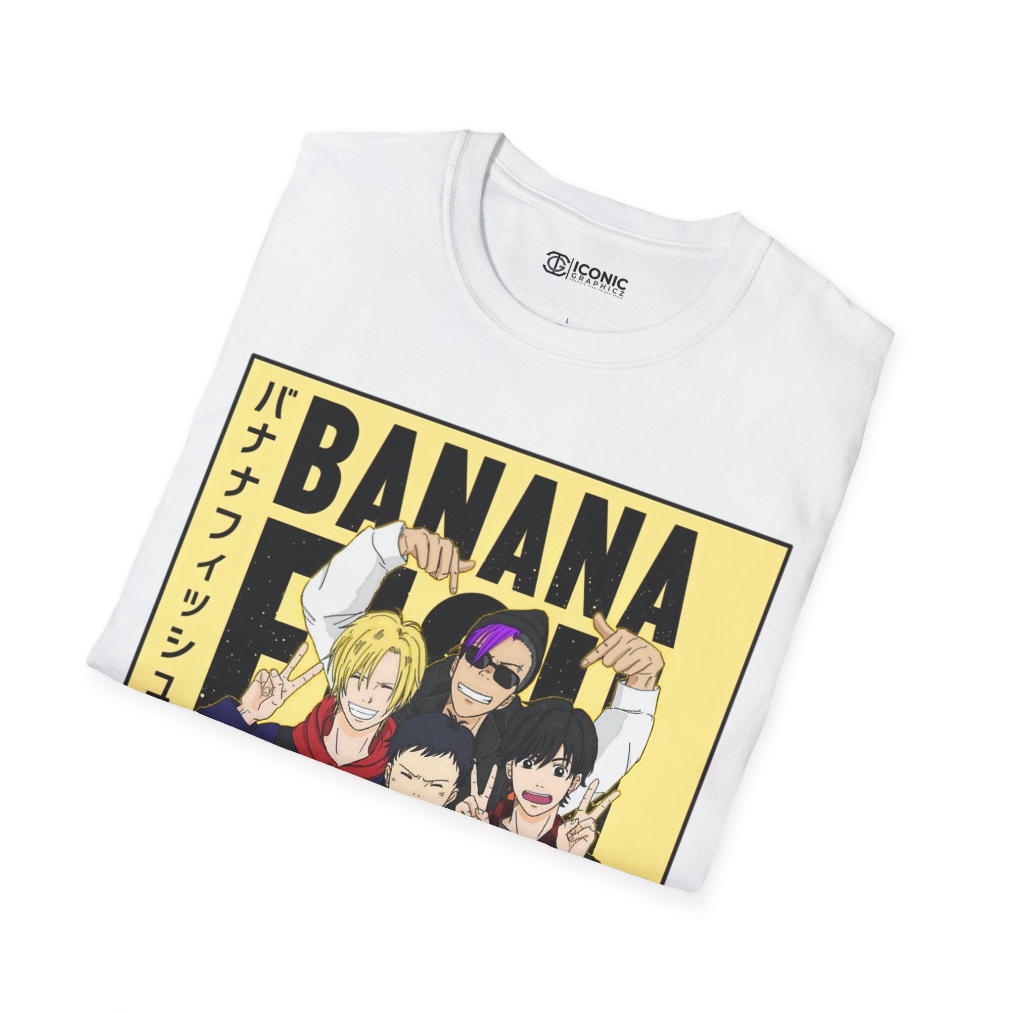 Banana Fish Unisex Softstyle T-Shirt - IGZ Clothing 