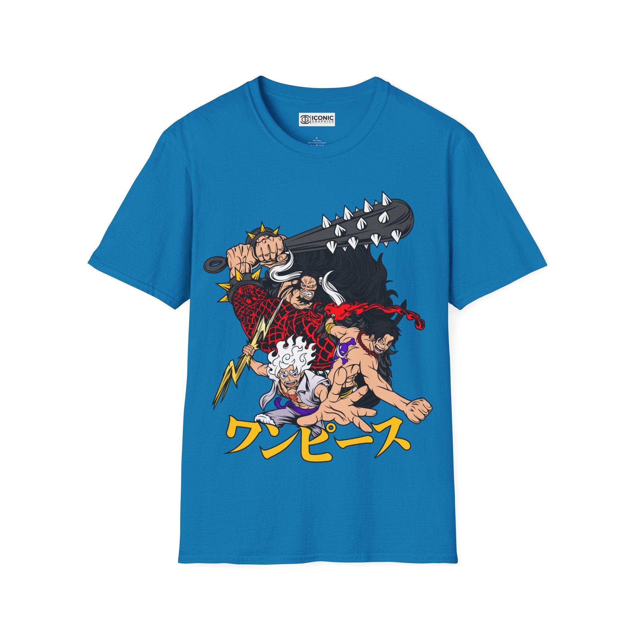 Sun God Luffy Unisex Softstyle T-Shirt - IGZ Clothing 