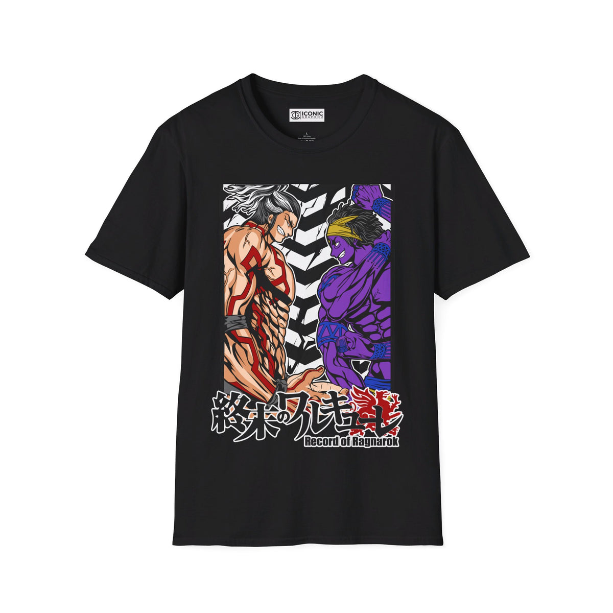 Record of Ragnorok Raiden Tameemon vs Shiva Unisex Softstyle T-Shirt - IGZ Clothing 