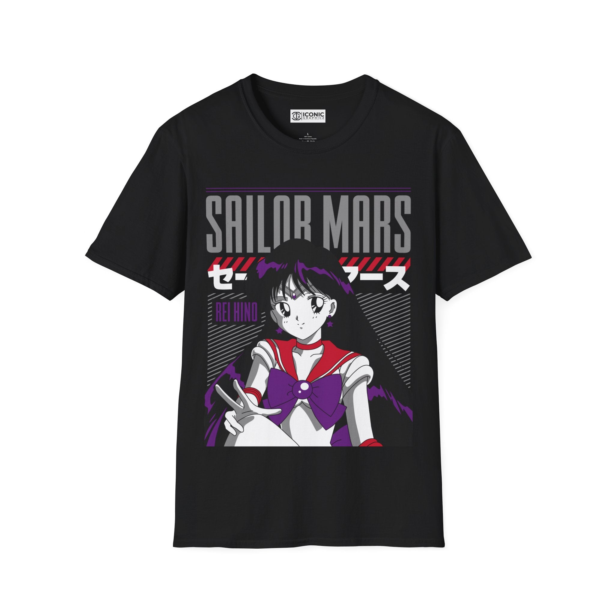 Sailor Mars Unisex Softstyle T-Shirt - IGZ Clothing 