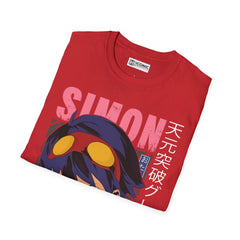 Gurren Lagann Simon Unisex Softstyle T-Shirt - IGZ Clothing 